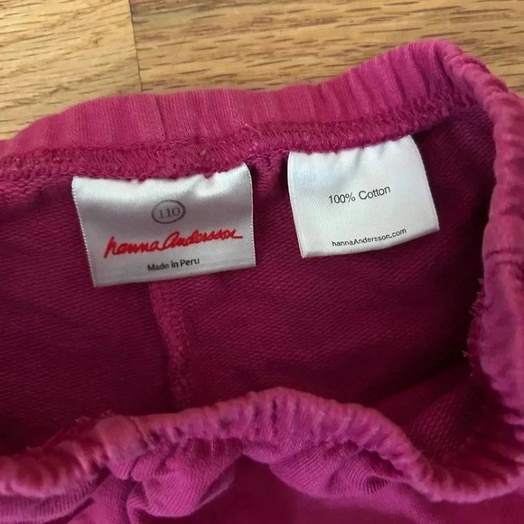 Girl’s Hanna Anderson Pink Shorts Size 110 - Picture 3 of 3